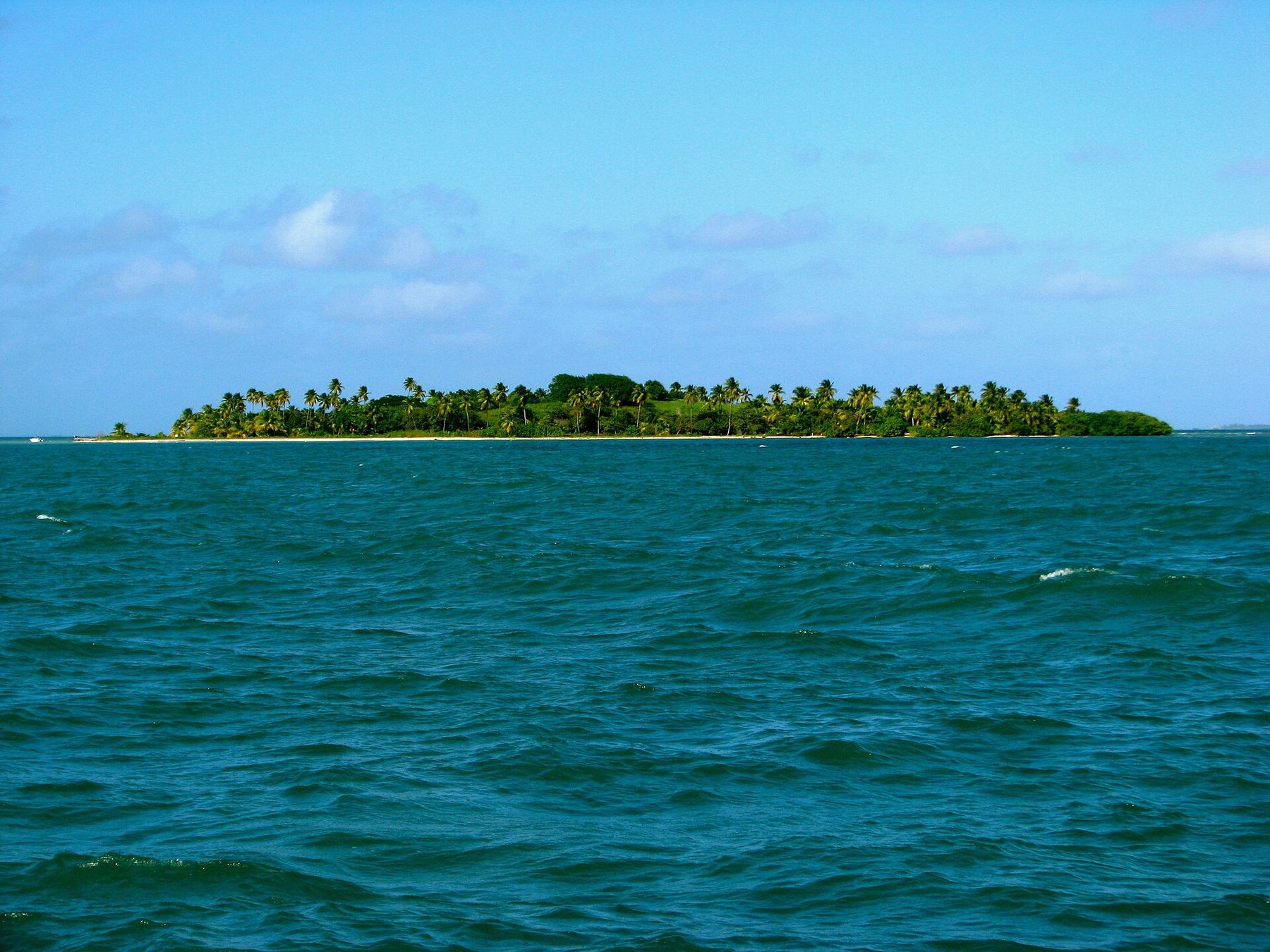 Icacos, the cay off Fajardo the catamarans sail to